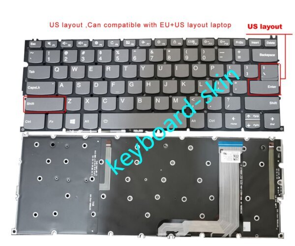 Lenovo Yoga C630,Yoga C630-13 C630-13Q50 US Keyboard Backlit Non-frame