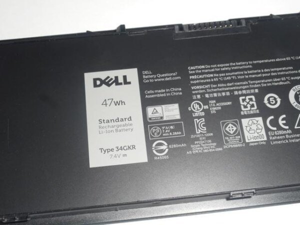 34GKR Laptop Battery