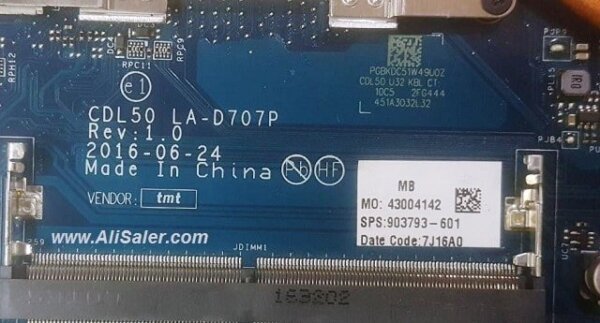 HP 15 AY Series I5 6th gen Laptop Motherboard with graphic