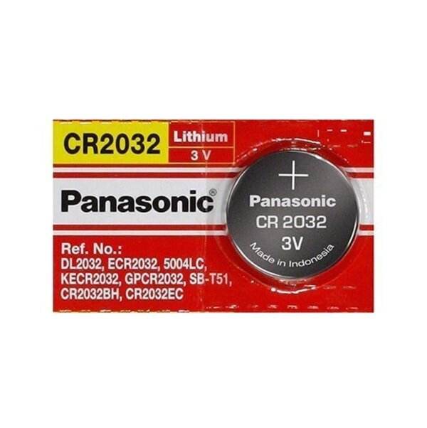 Panasonic CR-2032 Lithium Coin Battery 3v Provide Long Lasting Power in a Variety of Devices, from keyless-Entry fobs to Toy