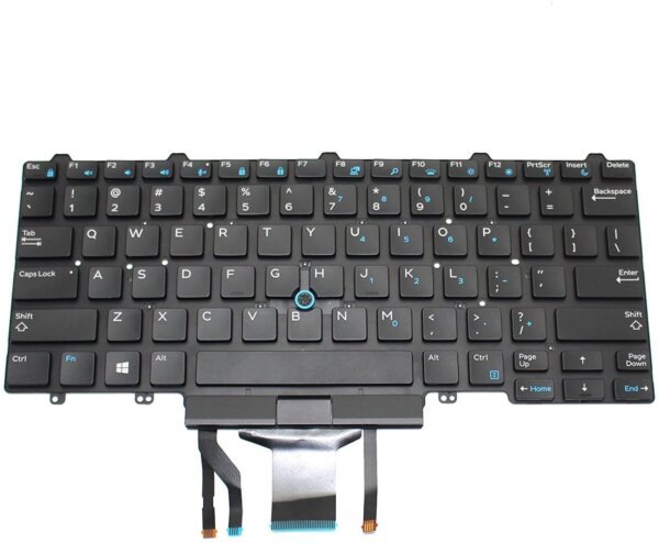 Dell Latitude E5450 E5470 E7450 E7470, Latitude 7480 7490 5480 5488 Laptop with Pointer US Layout Without Backlite