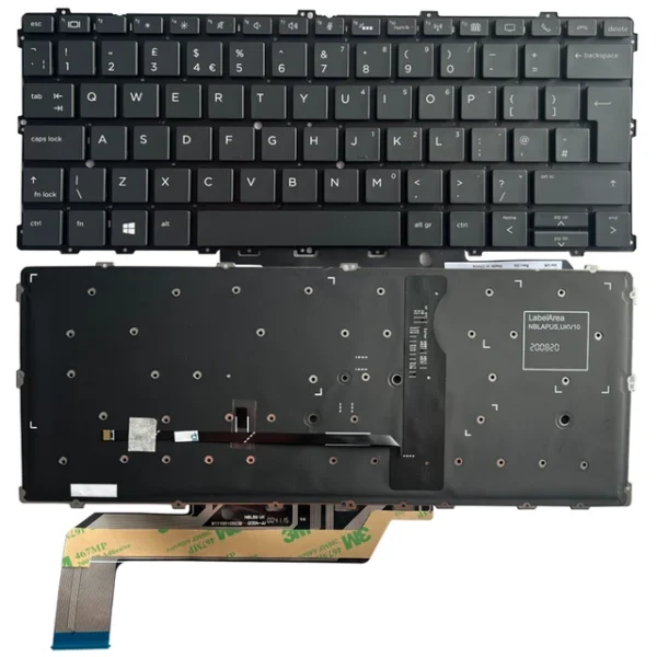 HP EliteBook x360 1030 G2 1030 G3 Series laptop Keyboard UK Backlit