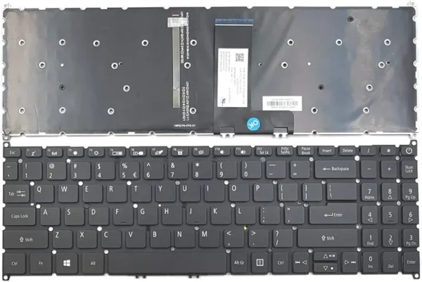 Acer aspire A315-54 Backlite keyboard - Image 2