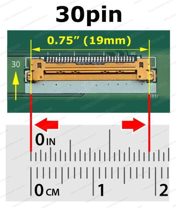 12.5 LED LCD Screen 30 Pin Display Panel - Image 2