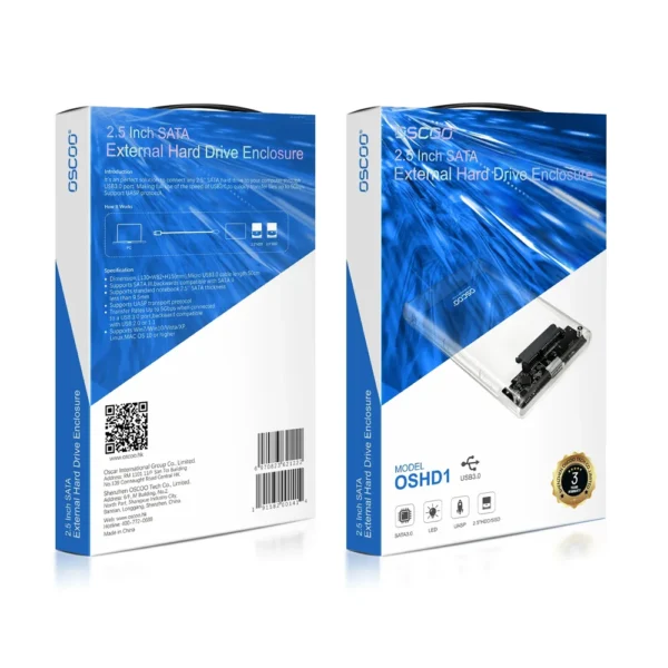 OSCOO SATA SSD 2.5 ENCLOUSER