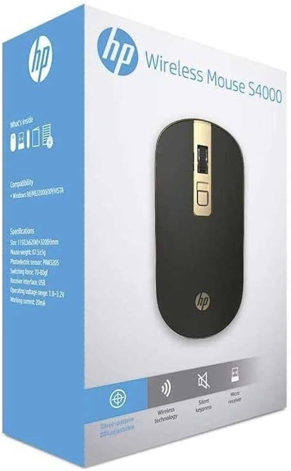 HP S4000 Black Wireless Mouse