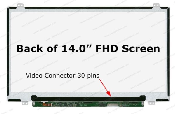 14.0 FHD MATTE 30 PIN IPS WITH BRACKETS (P/N - LP140WF3) - Image 2