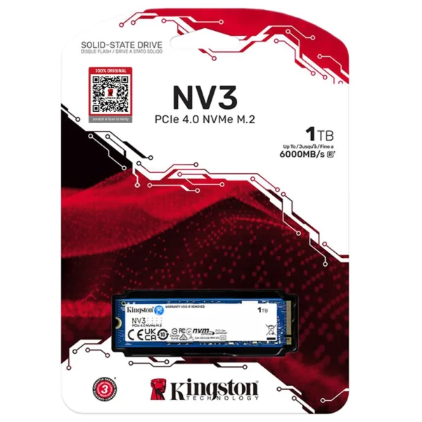 KINGSTON NV3 NVM3 6000MB 1TB PCIE 4.0