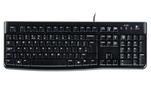 Logitech Keyboard K120 Wired USB Keyboard Black - Image 2