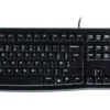 Logitech Keyboard K120 Wired USB Keyboard Black