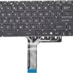 MSI GS75 RUSSIAN RU BLACK RGB BACKLIT WITH INTERFACE COLOURFUL BACKLIT LAPTOP KEYBOARD