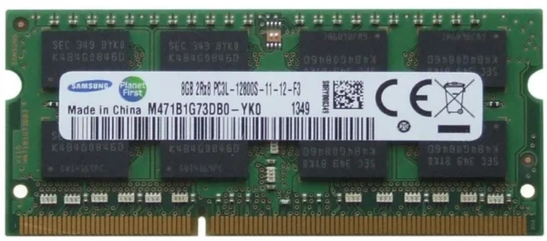 Samsung Low Voltage 1600 MHz DDR3 8 GB (Dual Channel) Mac, Laptop SODIMM (PC3L-12800)  (Green)