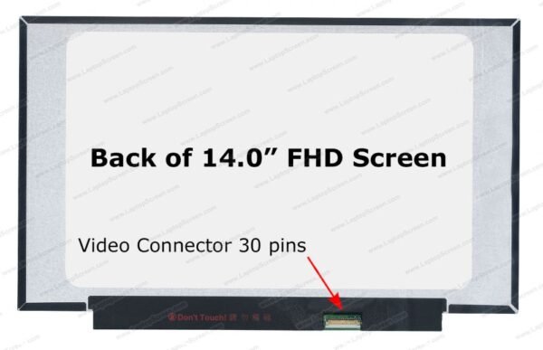 14.0 FHD MATTE 30 PIN WITHOUT BRACKETS (P/N-NV140FHM-N4H)