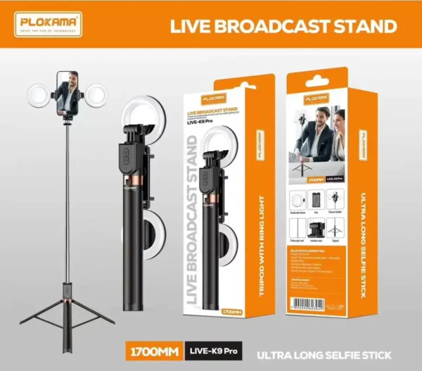 Plokama Live-K9 Pro 1700mm Live Broadcast Stand