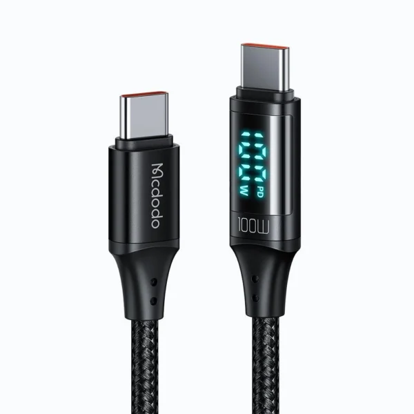 Mcdodo Digital HD Type-c to Type-c 100W Data Cable 1.2Meter - Image 2