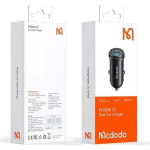 all_products 28 MCDODO CC-7491 PD 30W Fast Charging Type-C Single Port Mini Car Charger, Black