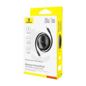 all_products 25 Baseus Free2Pull Retractable 1 Meter 20W Type-C to Lightning Charging Cable