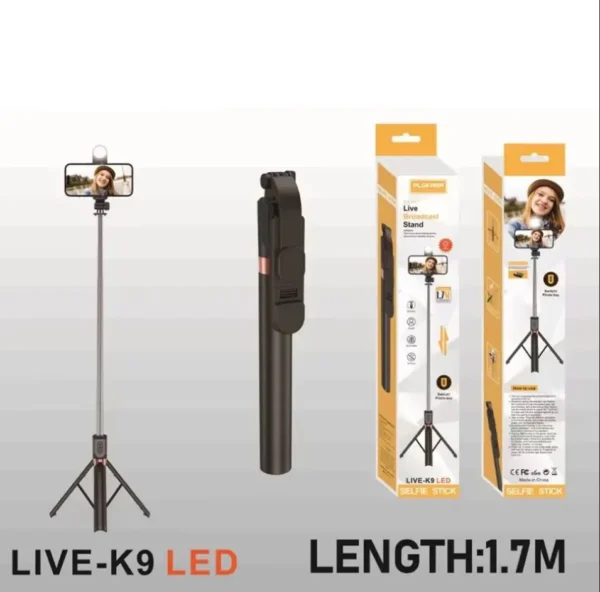 Plokama live-k9 led selfie stick - Image 2