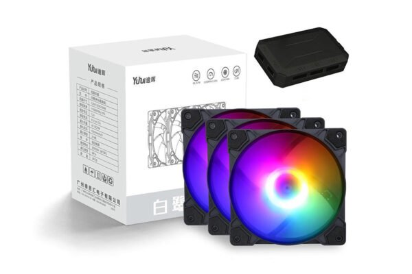 RGB 6 Fan Kit Black