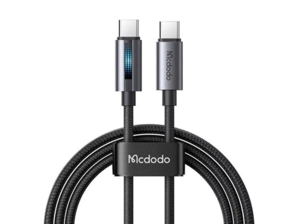 Mcdodo USB-C to USB-C Fast Charging Cable 1.2m with Breathing Light, 100W, Nylon, Mcdodo CA-5740 - Image 2