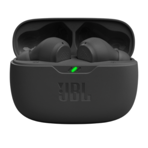 Experience immersive sound and smart convenience with the JBL Wave Beam. These true wireless earbuds feature 8 mm dynamic drivers that deliver JBL’s signature deep bass sound along with balanced mids and highs. The ergonomic “stick-closed” design offers a snug, comfortable fit that also helps isolate ambient noise. Enjoy up to 32 hours of total playtime — approximately 8 hours in the earbuds plus an additional 24 hours from the charging case. When you’re short on time, a quick 10-minute “speed charge” gives about 2 extra hours of playback. The built-in Smart Ambient features including TalkThru and Ambient Aware let you stay aware of your surroundings when needed, while VoiceAware technology helps with clear hands-free calls by letting you adjust how much of your own voice you hear. The Wave Beam earbuds are also built for durability, carrying an IP54 rating for the earbuds and IPX2 for the charging case—so they handle sweat, dust and light splashes. They support customisation through the companion app, letting you fine-tune EQ settings and controls to match your listening style. Whether you’re commuting, working out or just relaxing, the JBL Wave Beam combine sound performance, comfort and smart features into a well-rounded everyday audio companion.