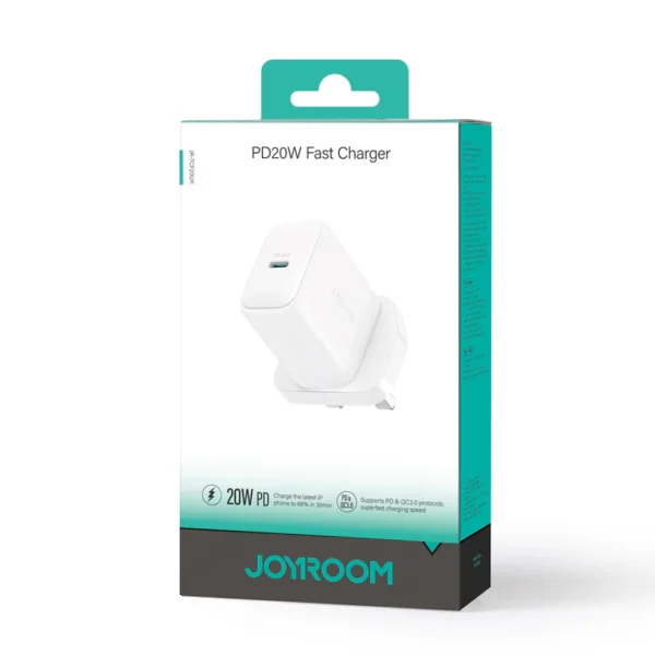 PD 20W Charger-White (EU/UK)+C to C/C to L Cable 1m