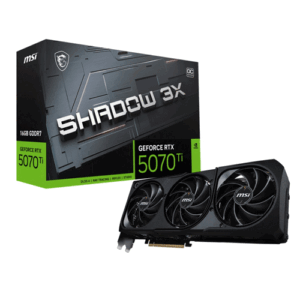 MSI RTX 5070 TI 16G SHADOW 3X OC GRAPHICS CARD 912-V531-465