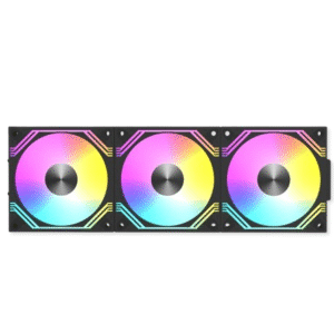 RAIDMAX NV MD120FBP3 PWM 3 IN 1 MODULAR FAN BLACK NV-MD120FBP3