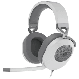 CORSAIR HS65 SURROUND WIRED WHITE GAMING HEADSET CA-9011271-AP