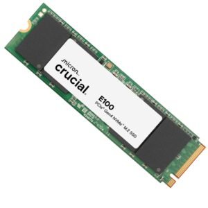 CRUCIAL E100 480GB PCIE 4.0 M.2 SOLID STATE DRIVE CT480E100SSD8