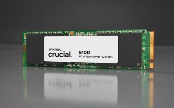 CRUCIAL E100 1TB PCIE 4.0 M.2 SOLID STATE DRIVE CT1000E100SSD8