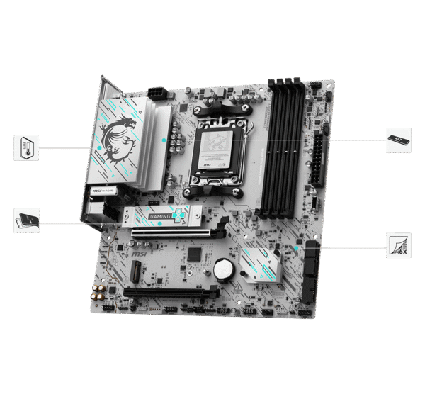 MSI B840M GAMING PLUS WIFI6E MOTHERBOARD 911-7E77-003